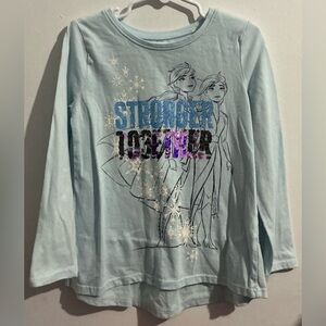 Disney Frozen Long Sleeve Tee - Light Blue